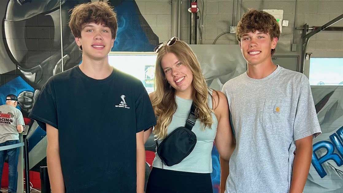 Allison Holmberg with Twins