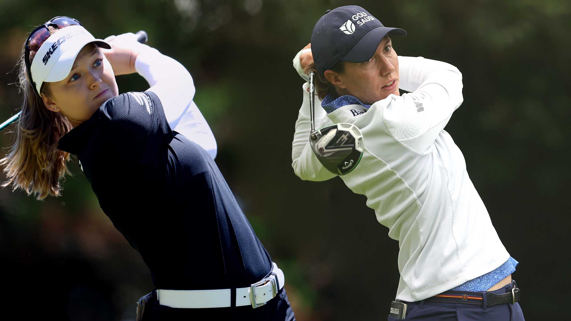 Brooke Henderson and Carlota Ciganda
