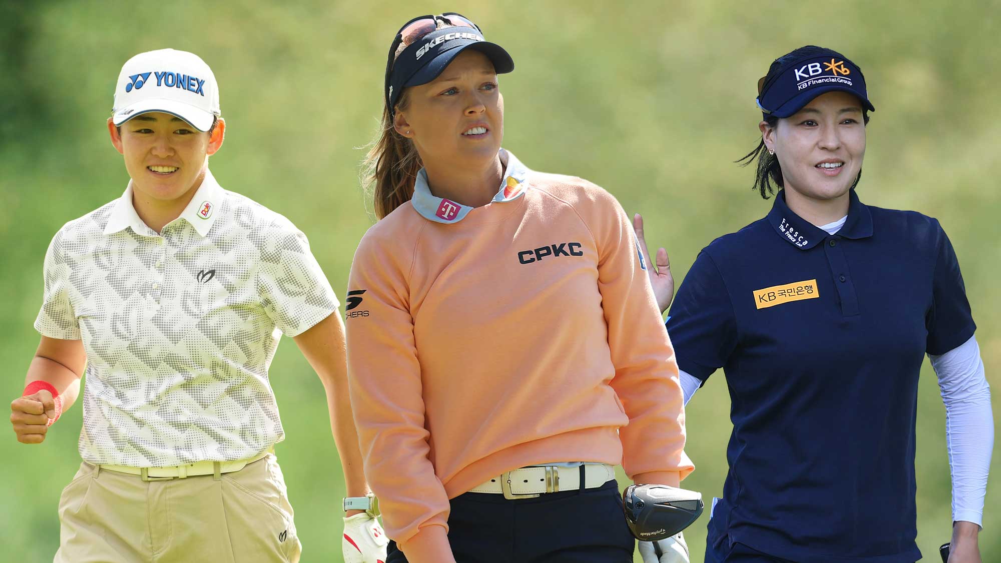 Aki Iwai, Brooke Henderson and In Gee Chun